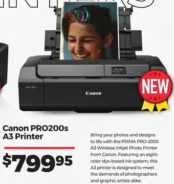 Teds Cameras Canon PRO200S A3 Printer offer