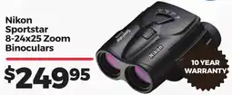 Teds Cameras Nikon Sportstar 8-24x25 Zoom Binoculars offer