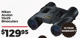 Teds Cameras Nikon Aculon 10x25 Binoculars offer