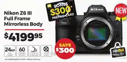 Teds Cameras Nikon Z6 III Full Frame Mirrorless Body offer