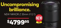 Teds Cameras New Nikkor Z 35mm f/1.2 s offer