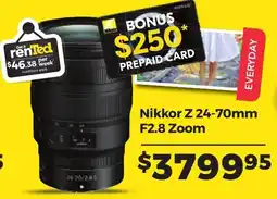 Teds Cameras Nikkor Z 24-70mm F2.8 Zoom offer