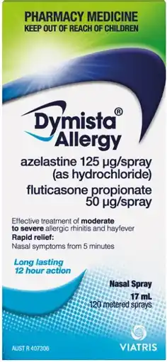 Pharmacy Best Buys Dymista Allergy Nasal Spray 17mL offer