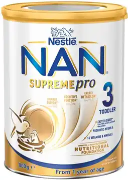 Pharmacy Best Buys NAN Supremepro 3 Toddler 800g offer