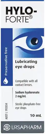 Pharmacy Best Buys Hylo-Forte Lubricating Eye Drops 10mL offer