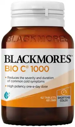 Pharmacist Advice Blackmores Bio C 1000 62 Tablets offer