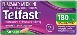 Pharmacist Advice Telfast 180mg 50 Tablets offer