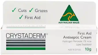 Pharmacy Best Buys Crystaderm First Aid Antiseptic Cream 10mL offer