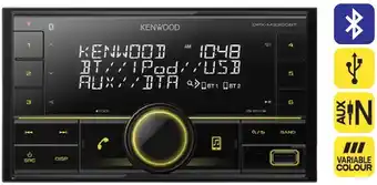 SuperCheap Auto Kenwood Double DIN Digital Media Player with Bluetooth offer