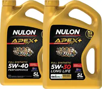 SuperCheap Auto Selected Nulon 5L APEX+ Engine Oils offer