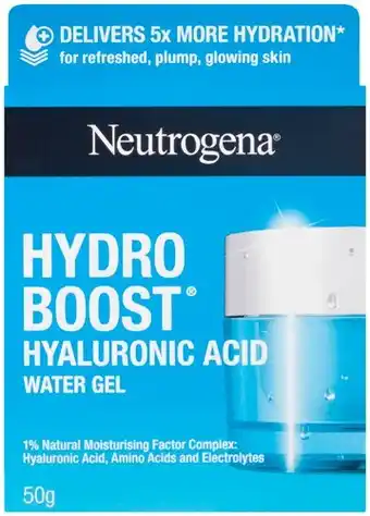 Amcal Pharmacies Neutrogena Hydro Boost Hyaluronic Acid Water Gel 50g offer