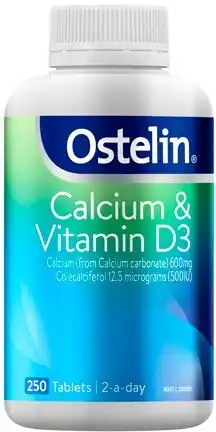 Amcal Pharmacies Ostelin Calcium & Vitamin D3 250 Tablets offer