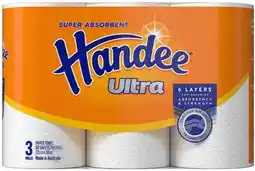 Amcal Pharmacies Handee Ultra Paper Towel 3 Pack offer