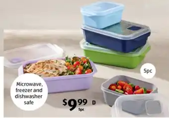 ALDI Microwave Safe Food Containers 5pc offer