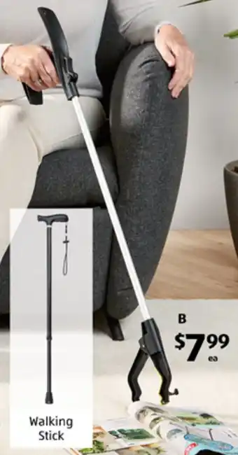 ALDI Reacher or Adjustable Walking Stick offer