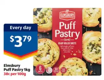 ALDI Elmsbury Puff Pastry offer