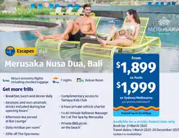 ALDI Merusaka Nusa Dua, Bali offer