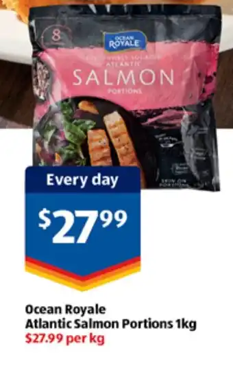 ALDI Ocean Royale Atlantic Salmon Portions offer