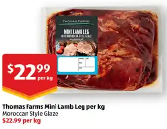 ALDI Thomas Farms Mini Lamb Leg offer