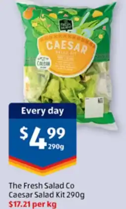 ALDI The Fresh Salad Co Caesar Salad Kit offer