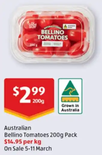 ALDI Bellino Tomatoes offer