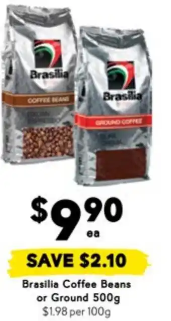 Drakes Brasilia Coffee Beans or Ground offer