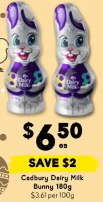 Drakes Cadbury Dairy Milk Bunny offer