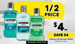 Drakes Listerine Mouthwash offer