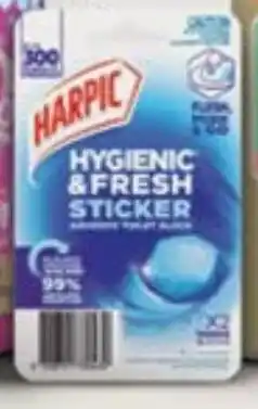 Drakes Harpic Hygienic & Fresh Sticker Adhesive Toilet Block offer