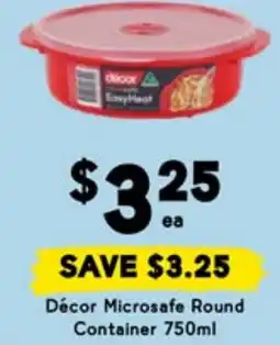 Drakes Décor Microsafe Round Container offer