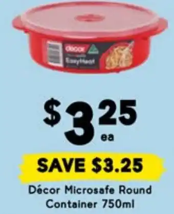 Drakes Décor Microsafe Round Container offer