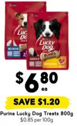 Drakes Purina Lucky Dog Treats offer