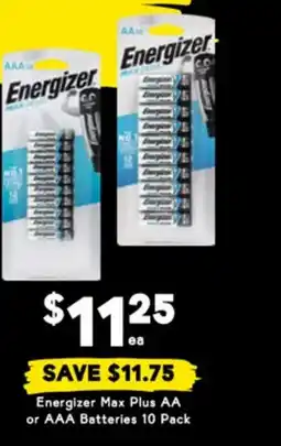 Drakes Energizer Max Plus AA or AAA Batteries offer