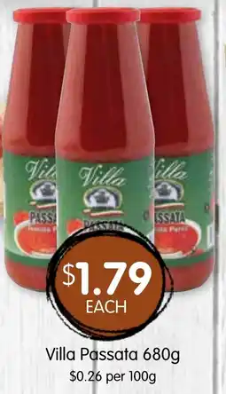 Spudshed Villa Passata offer