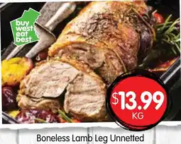 Spudshed Boneless Lamb Leg Unnetted offer