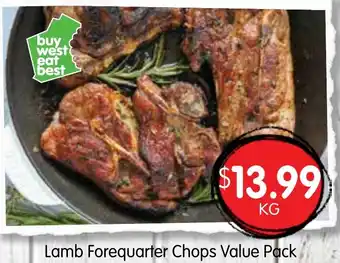 Spudshed Lamb Forequarter Chops Value Pack offer