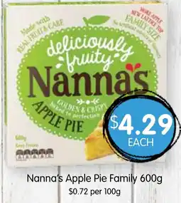 Spudshed Nanna's Apple Pie Family offer