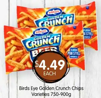 Spudshed Birds Eye Golden Crunch Chips offer