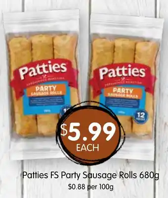 Spudshed Patties FS Party Sausage Rolls offer