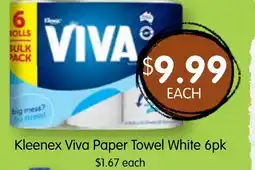 Spudshed Kleenex Viva Paper Towel White offer