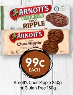 Spudshed Arnott's Choc Ripple  or Gluten Free offer