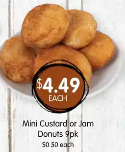 Spudshed Mini Custard or Jam Donuts offer