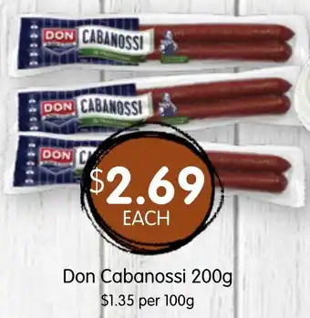 Spudshed Don Cabanossi offer