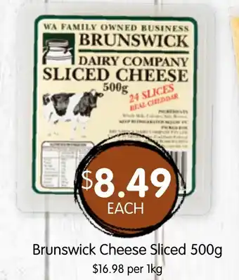 Spudshed Brunswick Cheese Sliced offer