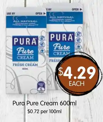 Spudshed Pura Pure Cream offer