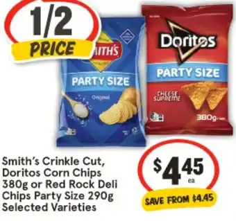 IGA Smith's Crinkle Cut, Doritos Corn Chips offer