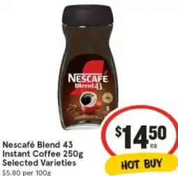 IGA Nescafé Blend 43 Instant Coffee offer