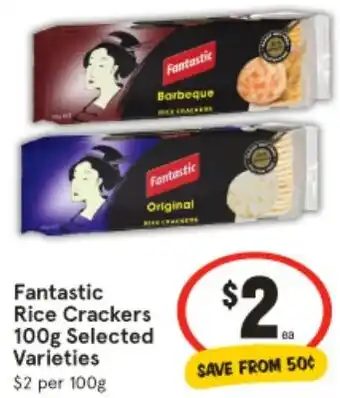 IGA Fantastic Rice Crackers offer