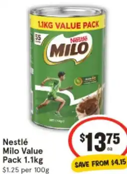 IGA Nestlé Milo Value Pack offer