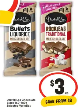 IGA Darrell Lea Chocolate Block 16 offer